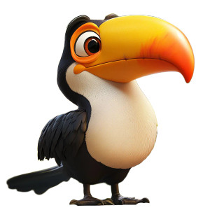 Cartoon Toucan 3D Vinyl Car Decal Sticker – Waterproof & UV-Resistant 4.0" Cartoon Toucan 3D Vinyl Car Decal Sticker – Waterproof & UV-Resistant 4.0"
