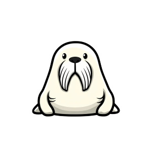 Cartoon Walrus Icon Vinyl Car Decal Sticker – Waterproof & UV-Resistant 4.0" Cartoon Walrus Icon Vinyl Car Decal Sticker – Waterproof & UV-Resistant 4.0"