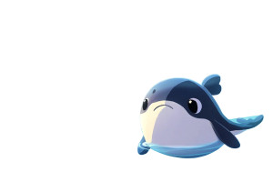 Cartoon Whale Ocean Vinyl Car Decal Sticker – Waterproof & UV-Resistant 6.0"