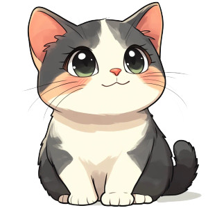 Cat Line Art Icon Vinyl Car Decal Sticker – Waterproof & UV-Resistant 4.0"