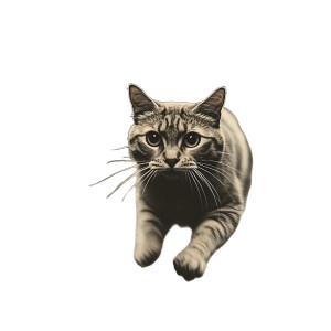 Cat Running Vinyl Car Decal Sticker – Waterproof & UV-Resistant 4.0" Cat Running Vinyl Car Decal Sticker – Waterproof & UV-Resistant 4.0"