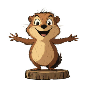 Cheeky Woodchuck Vector Vinyl Car Decal Sticker – Waterproof & UV-Resistant 4.0" Cheeky Woodchuck Vector Vinyl Car Decal Sticker – Waterproof & UV-Resistant 4.0"