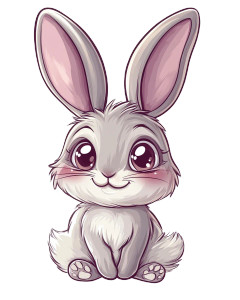 Chibi Bunny Kawaii Sticker Vinyl Car Decal Sticker – Waterproof & UV-Resistant 4.0" Chibi Bunny Kawaii Sticker Vinyl Car Decal Sticker – Waterproof & UV-Resistant 4.0"