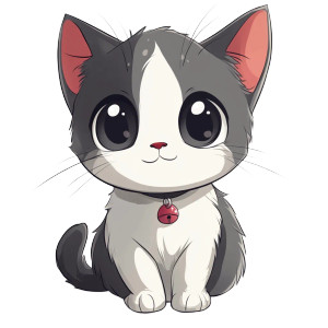 Chibi Cat Cartoon Vinyl Car Decal Sticker – Waterproof & UV-Resistant 4.0" Chibi Cat Cartoon Vinyl Car Decal Sticker – Waterproof & UV-Resistant 4.0"