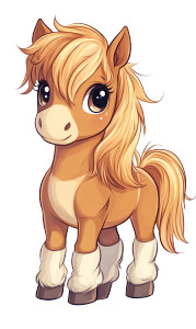 Chibi Horse Brown White Vinyl Car Decal Sticker – Waterproof & UV-Resistant 4.0" Chibi Horse Brown White Vinyl Car Decal Sticker – Waterproof & UV-Resistant 4.0"