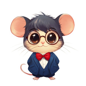 Chibi Mouse Conan Cosplay Vinyl Car Decal Sticker – Waterproof & UV-Resistant 4.0"