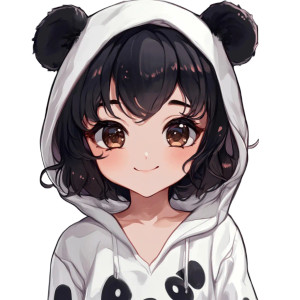 Chibi Panda Winking Vinyl Car Decal Sticker – Waterproof & UV-Resistant 4.0"