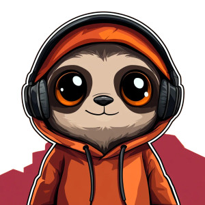 Chibi Sloth Gta Style Vinyl Car Decal Sticker – Waterproof & UV-Resistant 4.0"
