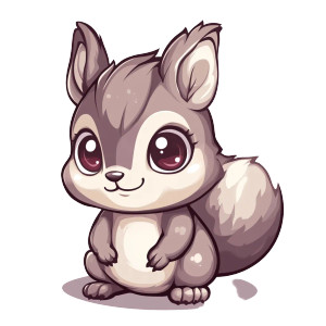 Chibi Squirrel Vector Vinyl Car Decal Sticker – Waterproof & UV-Resistant 4.0" Chibi Squirrel Vector Vinyl Car Decal Sticker – Waterproof & UV-Resistant 4.0"