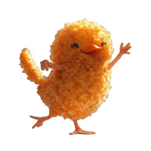 Chicken Nugget Moonwalk Vinyl Car Decal Sticker – Waterproof & UV-Resistant 4.0"