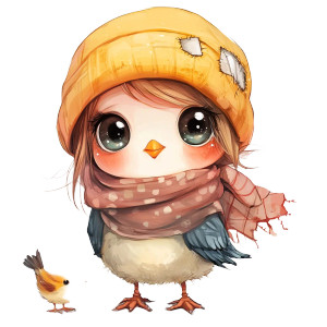 Chick Rocking Headscarf Vinyl Car Decal Sticker – Waterproof & UV-Resistant 4.0"