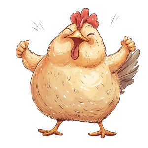 Chubby Chicken Dancing Vinyl Car Decal Sticker – Waterproof & UV-Resistant 4.0" Chubby Chicken Dancing Vinyl Car Decal Sticker – Waterproof & UV-Resistant 4.0"