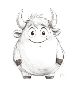 Chubby Cow Sketch Vinyl Car Decal Sticker – Waterproof & UV-Resistant 4.0" Chubby Cow Sketch Vinyl Car Decal Sticker – Waterproof & UV-Resistant 4.0"