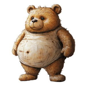 Chubby Cute Teddy Bear Vinyl Car Decal Sticker – Waterproof & UV-Resistant 4.0" Chubby Cute Teddy Bear Vinyl Car Decal Sticker – Waterproof & UV-Resistant 4.0"