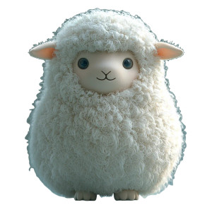 Chubby Furry Sheep 3D Vinyl Car Decal Sticker – Waterproof & UV-Resistant 4.0" Chubby Furry Sheep 3D Vinyl Car Decal Sticker – Waterproof & UV-Resistant 4.0"