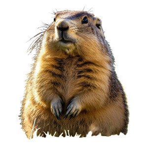 Chubby Groundhog Soft Grass Vinyl Car Decal Sticker – Waterproof & UV-Resistant 4.0" Chubby Groundhog Soft Grass Vinyl Car Decal Sticker – Waterproof & UV-Resistant 4.0"
