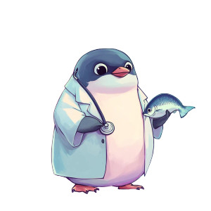 Chubby Penguin Doctor Vinyl Car Decal Sticker – Waterproof & UV-Resistant 4.0" Chubby Penguin Doctor Vinyl Car Decal Sticker – Waterproof & UV-Resistant 4.0"