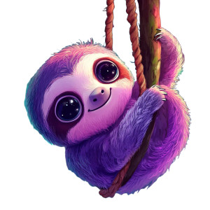 Colorful Kawaii Sloth Sleepy Vinyl Car Decal Sticker – Waterproof & UV-Resistant 4.0" Colorful Kawaii Sloth Sleepy Vinyl Car Decal Sticker – Waterproof & UV-Resistant 4.0"