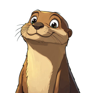 Comic Friendly Otter Vinyl Car Decal Sticker – Waterproof & UV-Resistant 4.0" Comic Friendly Otter Vinyl Car Decal Sticker – Waterproof & UV-Resistant 4.0"