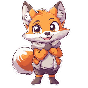 Confident Fox Sticker Vinyl Car Decal Sticker – Waterproof & UV-Resistant 4.0" Confident Fox Sticker Vinyl Car Decal Sticker – Waterproof & UV-Resistant 4.0"