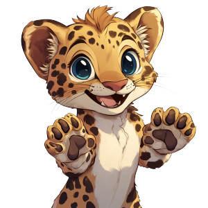 Curious Cubs Club Leopard Vinyl Car Decal Sticker – Waterproof & UV-Resistant 4.0"