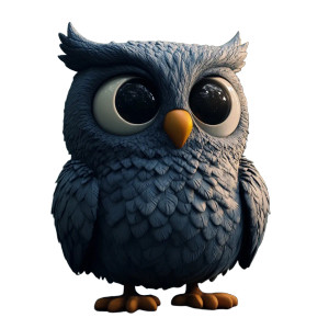 Cute 3D Duolingo Owl Vinyl Car Decal Sticker – Waterproof & UV-Resistant 4.0"