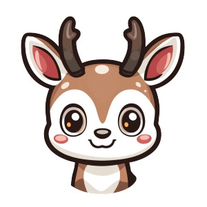 Cute Animal Head Icon Vinyl Car Decal Sticker – Waterproof & UV-Resistant 4.0"