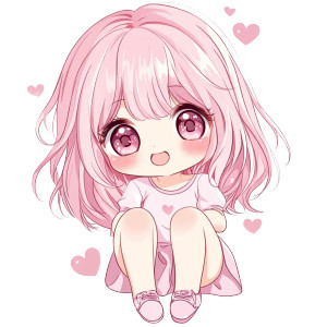 Cute Anime Girl Chibi Vinyl Car Decal Sticker – Waterproof & UV-Resistant 4.0" Cute Anime Girl Chibi Vinyl Car Decal Sticker – Waterproof & UV-Resistant 4.0"