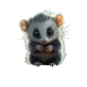 Cute Baby Opossum Vinyl Car Decal Sticker – Waterproof & UV-Resistant 4.0" Cute Baby Opossum Vinyl Car Decal Sticker – Waterproof & UV-Resistant 4.0"