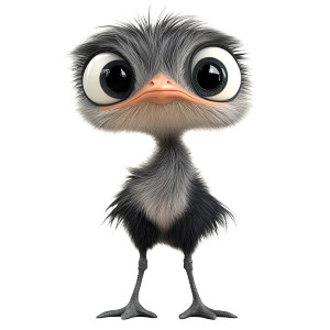 Cute Baby Ostrich Pixar Vinyl Car Decal Sticker – Waterproof & UV-Resistant 4.0" Cute Baby Ostrich Pixar Vinyl Car Decal Sticker – Waterproof & UV-Resistant 4.0"