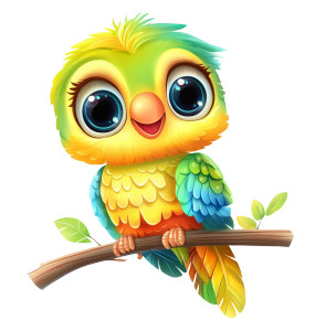Cute Baby Parrot Vector Vinyl Car Decal Sticker – Waterproof & UV-Resistant 4.0" Cute Baby Parrot Vector Vinyl Car Decal Sticker – Waterproof & UV-Resistant 4.0"