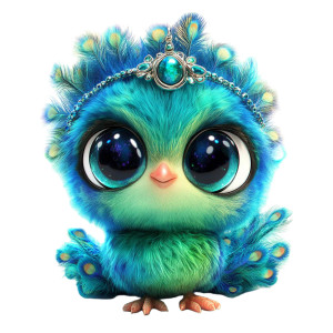 Cute Baby Peacock Vinyl Car Decal Sticker – Waterproof & UV-Resistant 4.0" Cute Baby Peacock Vinyl Car Decal Sticker – Waterproof & UV-Resistant 4.0"