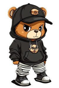 Cute Bear Hiphop Outfit Vinyl Car Decal Sticker – Waterproof & UV-Resistant 4.0" Cute Bear Hiphop Outfit Vinyl Car Decal Sticker – Waterproof & UV-Resistant 4.0"