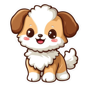 Cute Beige White Dog Vinyl Car Decal Sticker – Waterproof & UV-Resistant 4.19" Cute Beige White Dog Vinyl Car Decal Sticker – Waterproof & UV-Resistant 4.19"