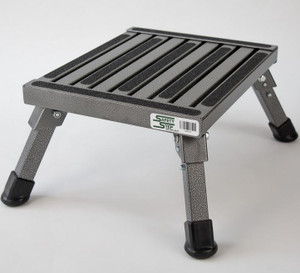Safety Step Aluminum Step Stool | Anti-Tip Design, Non-Slip Strips, Foldable | 1000 lb Capacity Safety Step Aluminum Step Stool | Anti-Tip Design, Non-Slip Strips, Foldable | 1000 lb Capacity