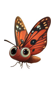 Cute Butterfly 3D Vinyl Car Decal Sticker – Waterproof & UV-Resistant 4.85"