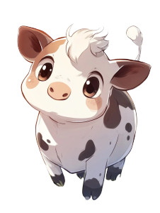 Cute Cartoon Cow Vinyl Car Decal Sticker – Waterproof & UV-Resistant 4.0" Cute Cartoon Cow Vinyl Car Decal Sticker – Waterproof & UV-Resistant 4.0"