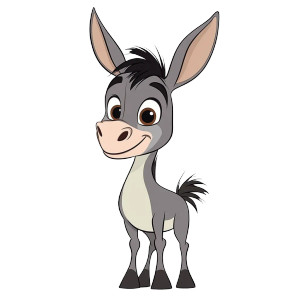Cute Cartoon Donkey Vector Vinyl Car Decal Sticker – Waterproof & UV-Resistant 4.0" Cute Cartoon Donkey Vector Vinyl Car Decal Sticker – Waterproof & UV-Resistant 4.0"