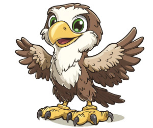 Cute Cartoon Eagle Vector Vinyl Car Decal Sticker – Waterproof & UV-Resistant 4.76" Cute Cartoon Eagle Vector Vinyl Car Decal Sticker – Waterproof & UV-Resistant 4.76"