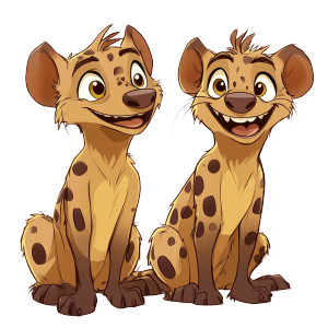 Cute Cartoon Hyenas Vinyl Car Decal Sticker – Waterproof & UV-Resistant 4.0" Cute Cartoon Hyenas Vinyl Car Decal Sticker – Waterproof & UV-Resistant 4.0"