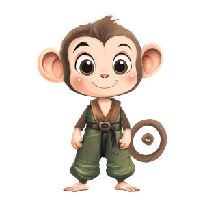 Cute Cartoon Monkey Vector Vinyl Car Decal Sticker – Waterproof & UV-Resistant 4.0" Cute Cartoon Monkey Vector Vinyl Car Decal Sticker – Waterproof & UV-Resistant 4.0"