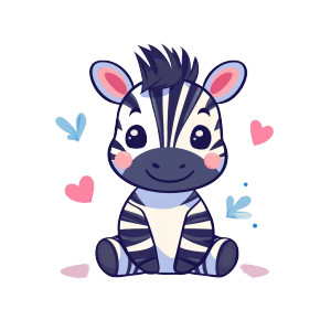 Cute Cartoon Zebra Vinyl Car Decal Sticker – Waterproof & UV-Resistant 4.0" Cute Cartoon Zebra Vinyl Car Decal Sticker – Waterproof & UV-Resistant 4.0"