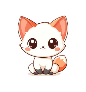 Cute Chibi Baby Fox Vinyl Car Decal Sticker – Waterproof & UV-Resistant 4.0" Cute Chibi Baby Fox Vinyl Car Decal Sticker – Waterproof & UV-Resistant 4.0"