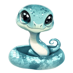 Cute Chibi Baby Snake Vinyl Car Decal Sticker – Waterproof & UV-Resistant 4.0" Cute Chibi Baby Snake Vinyl Car Decal Sticker – Waterproof & UV-Resistant 4.0"