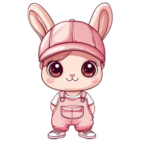 Cute Chibi Bunny Vector Vinyl Car Decal Sticker – Waterproof & UV-Resistant 4.0" Cute Chibi Bunny Vector Vinyl Car Decal Sticker – Waterproof & UV-Resistant 4.0"
