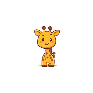 Cute Chibi Giraffe Vinyl Car Decal Sticker – Waterproof & UV-Resistant 4.0" Cute Chibi Giraffe Vinyl Car Decal Sticker – Waterproof & UV-Resistant 4.0"