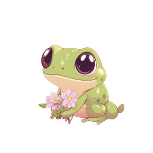 Cute Chibi Green Frog Vinyl Car Decal Sticker – Waterproof & UV-Resistant 4.0" Cute Chibi Green Frog Vinyl Car Decal Sticker – Waterproof & UV-Resistant 4.0"