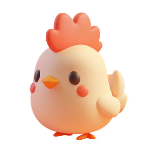 Cute Chicken Cartoon Clay Vinyl Car Decal Sticker – Waterproof & UV-Resistant 4.0" Cute Chicken Cartoon Clay Vinyl Car Decal Sticker – Waterproof & UV-Resistant 4.0"