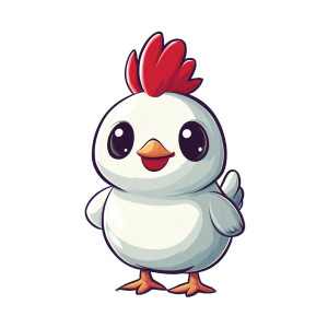 Cute Chicken Mascot Vinyl Car Decal Sticker – Waterproof & UV-Resistant 4.0" Cute Chicken Mascot Vinyl Car Decal Sticker – Waterproof & UV-Resistant 4.0"