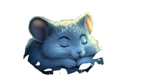 Cute Chinchillas Sleeping Jungle Vinyl Car Decal Sticker – Waterproof & UV-Resistant 7.14"